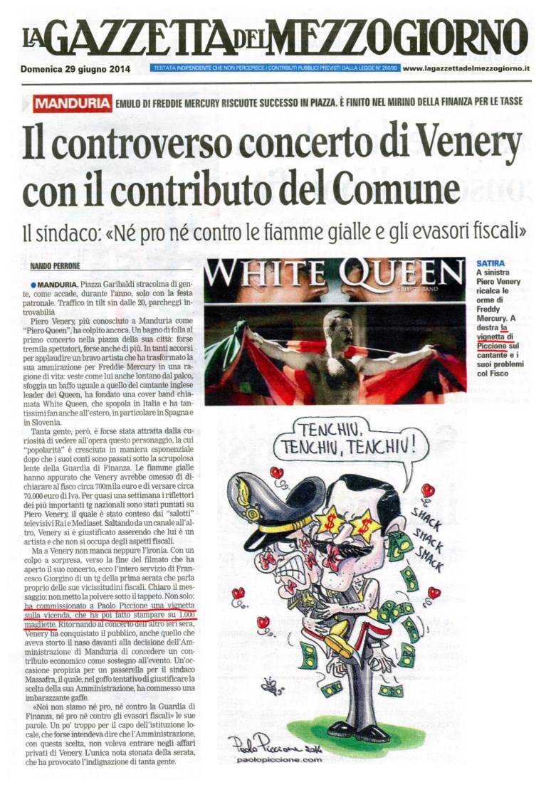 concerto piero queen_magliette_gazzetta del mezz_29giugno2014_rid